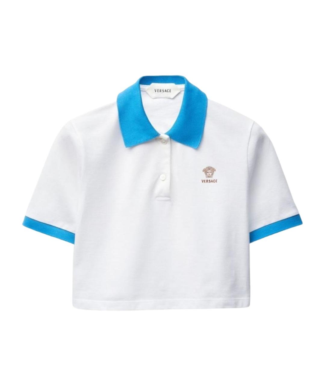 VERSACE Белая хлопковая футболка, фото 1