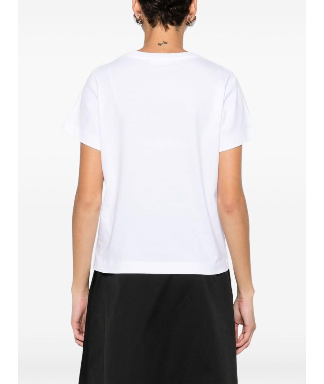 MONCLER Белая хлопковая футболка, фото 4