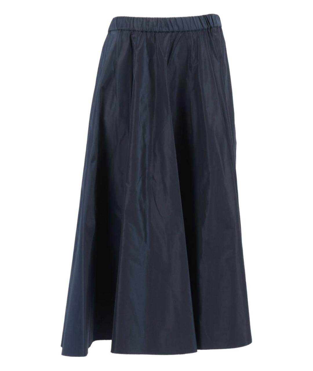 ASPESI Синяя полиэстеровая юбка миди, фото 1
