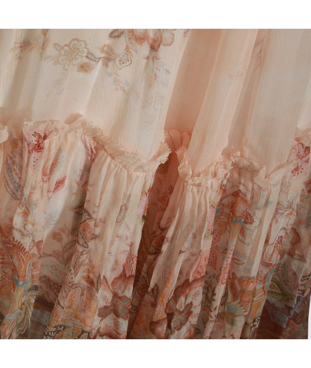 ZIMMERMANN Розовое полиэстеровое повседневное платье, фото 5