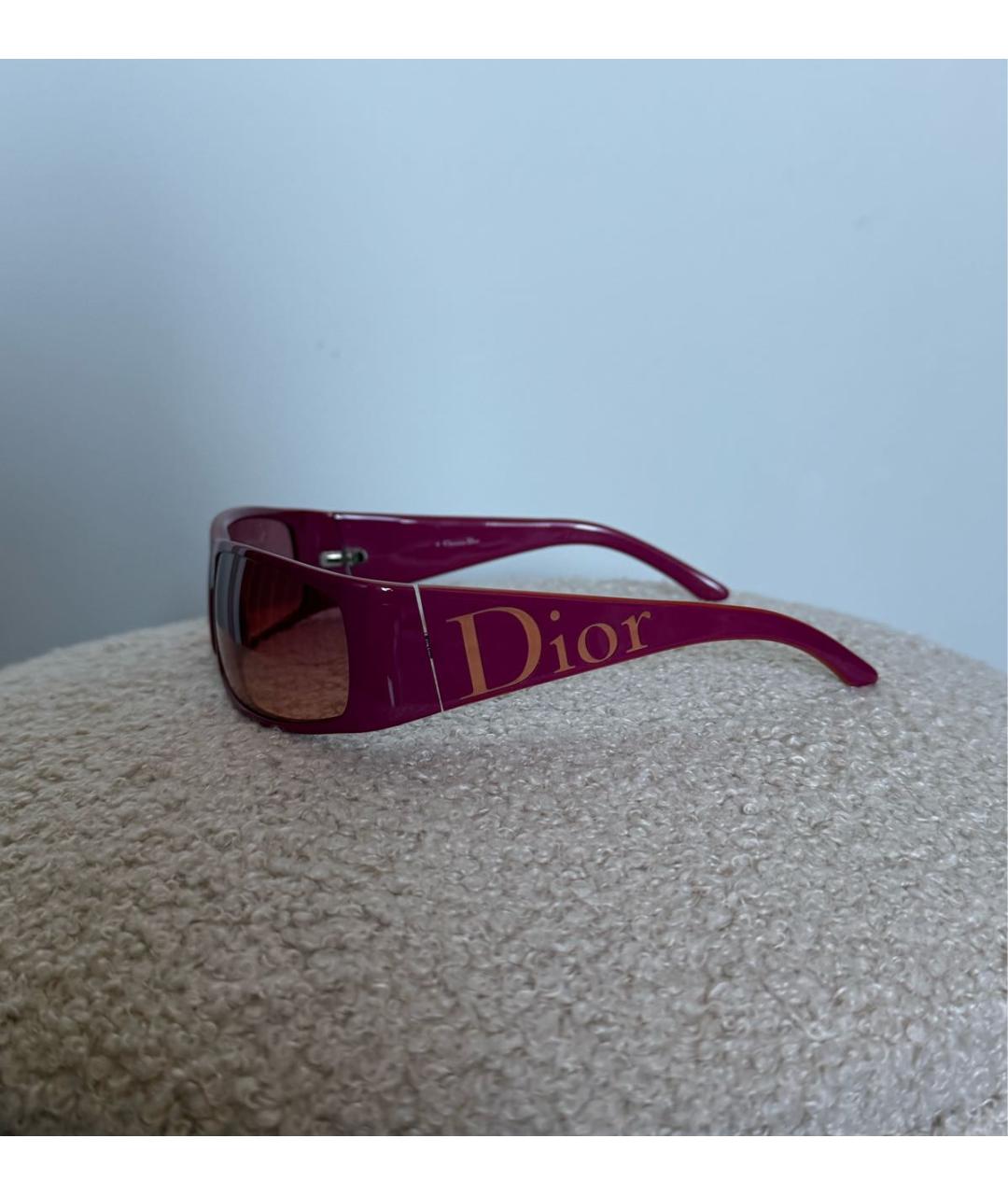 CHRISTIAN DIOR Розовые пластиковые солнцезащитные очки, фото 2