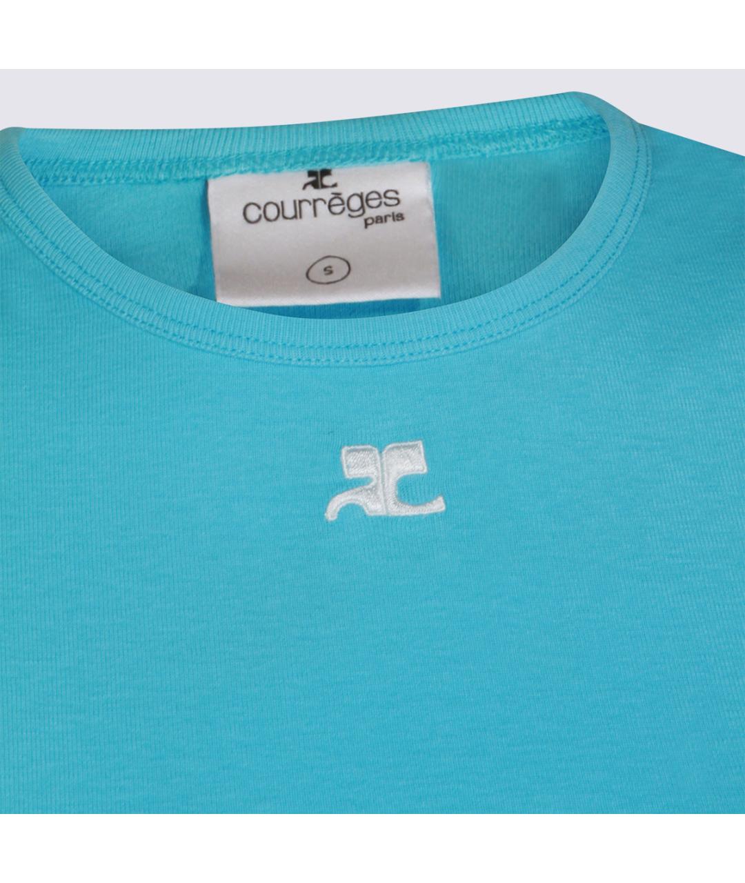 COURREGES Голубая футболка, фото 3