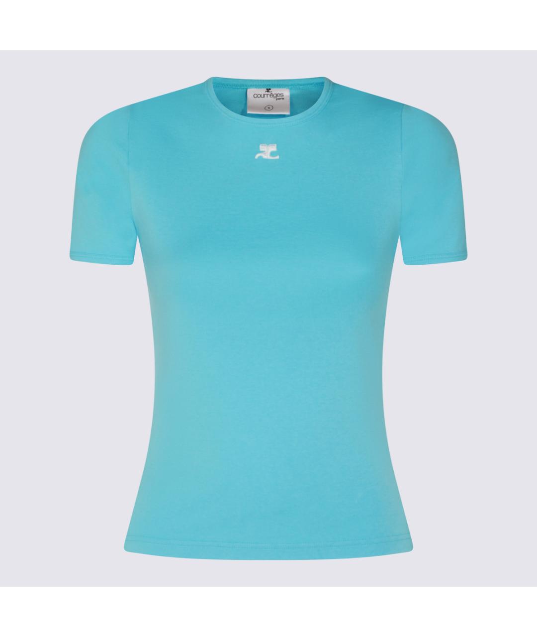 COURREGES Голубая футболка, фото 5