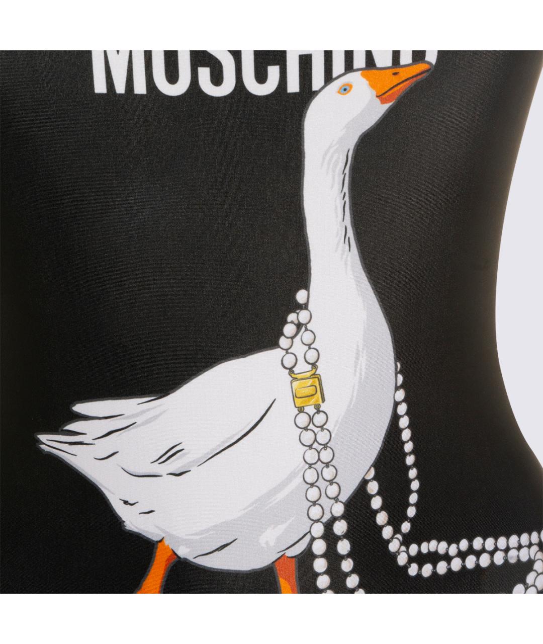 MOSCHINO Черный полиэстеровый купальник, фото 3