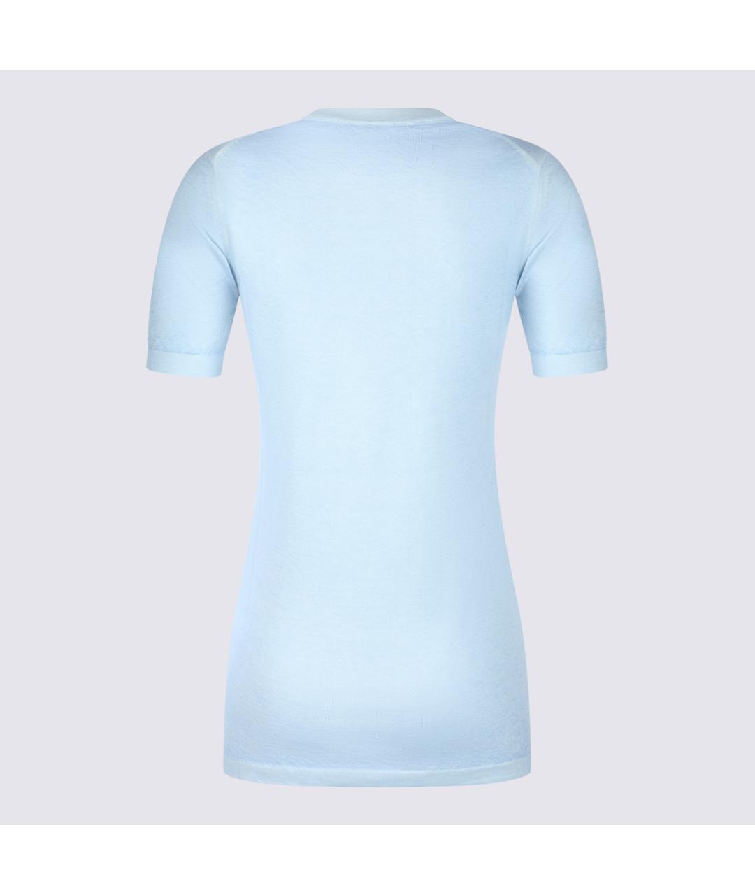 MALO Голубой хлопковый джемпер / свитер, фото 2