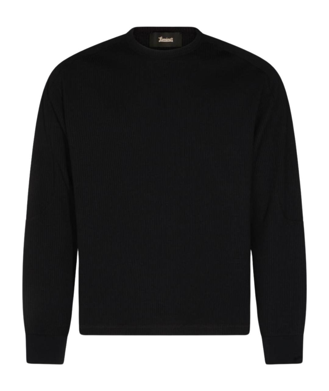 LAMINAR Черный полиэстеровый джемпер / свитер, фото 1
