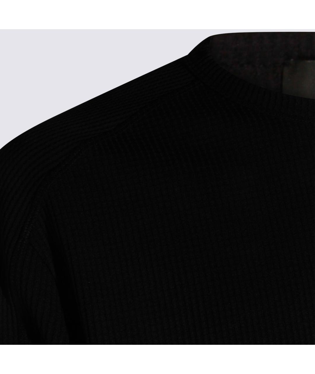 LAMINAR Черный полиэстеровый джемпер / свитер, фото 4