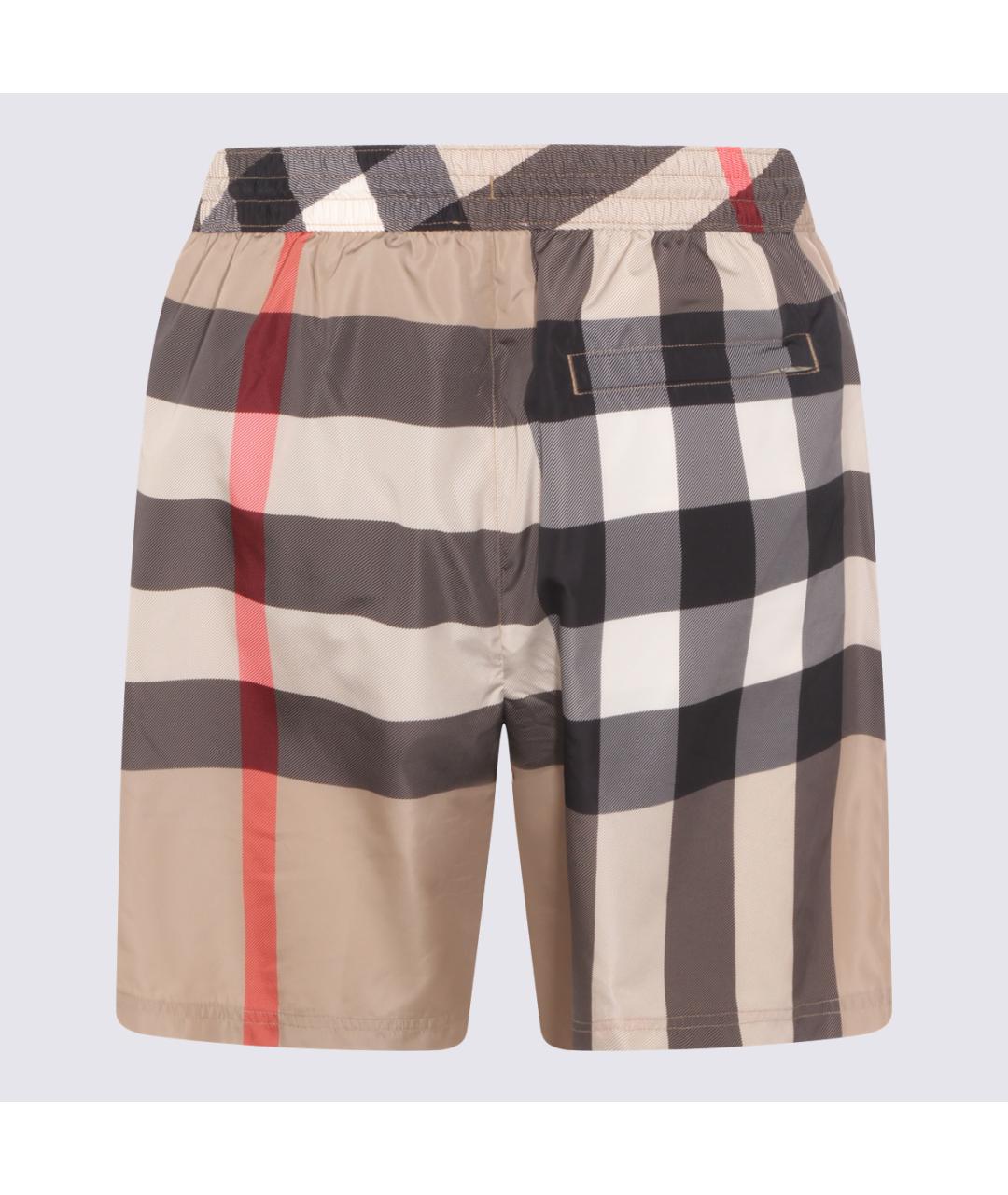 BURBERRY Бежевые полиэстеровые плавки, фото 2