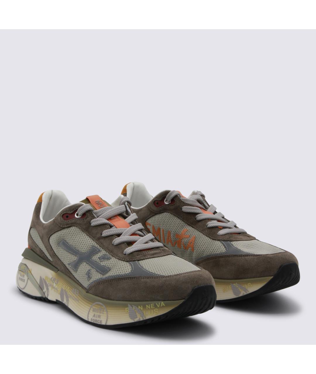 PREMIATA Бежевые низкие кроссовки / кеды, фото 2