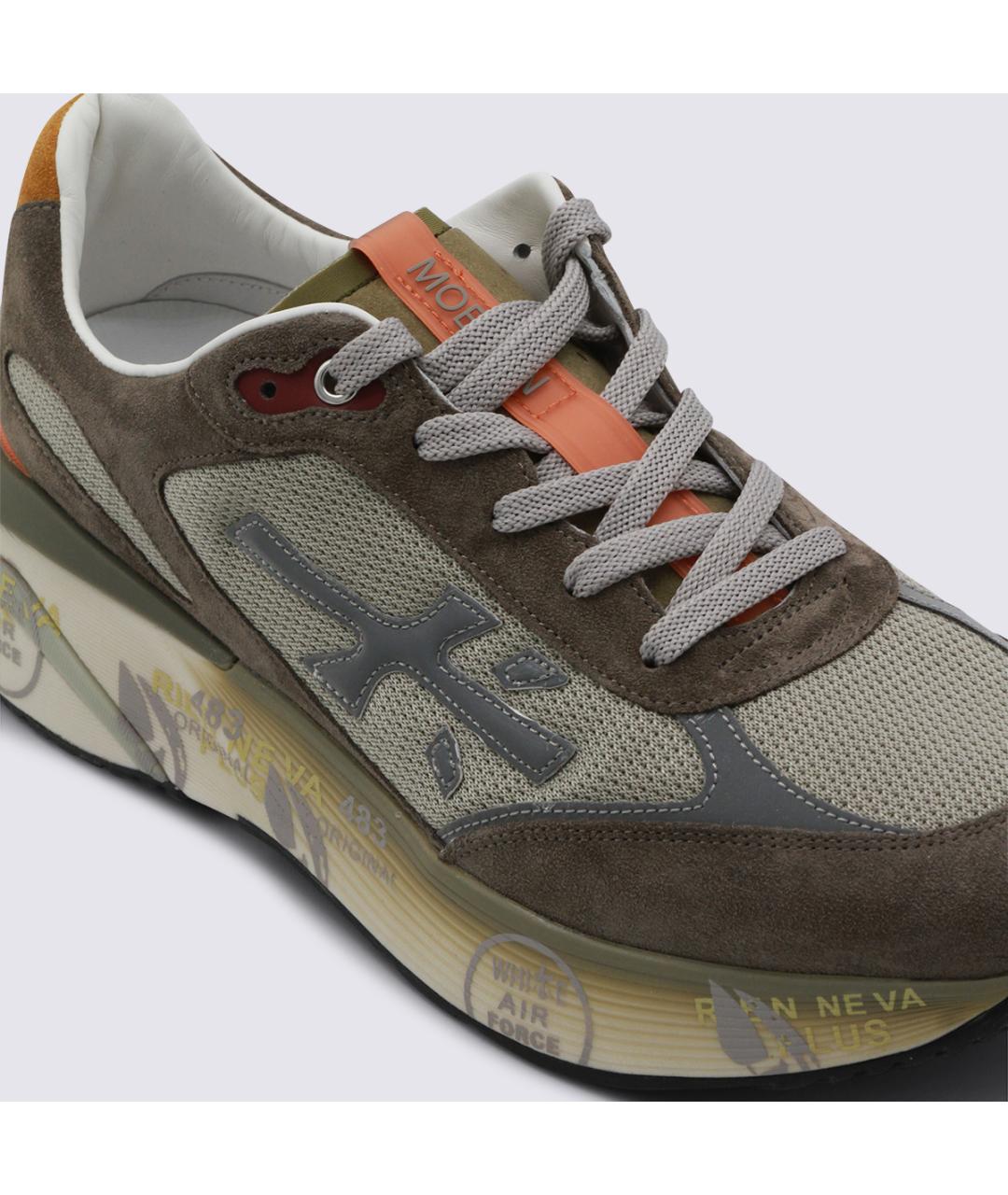 PREMIATA Бежевые низкие кроссовки / кеды, фото 4