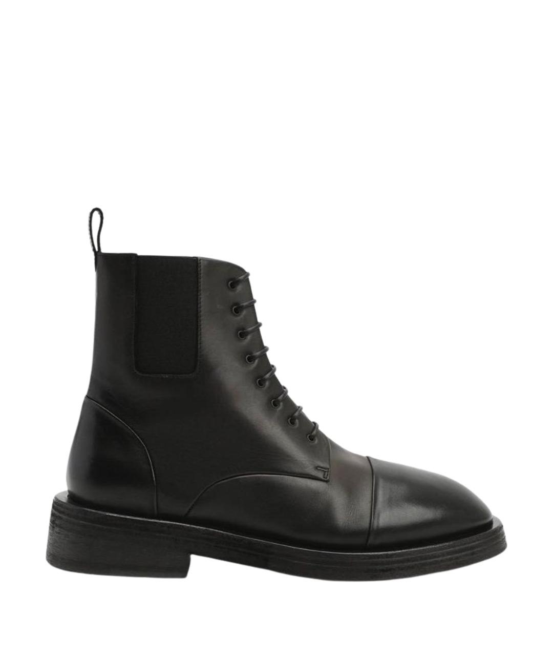 MARSELL Черные кожаные высокие ботинки, фото 1