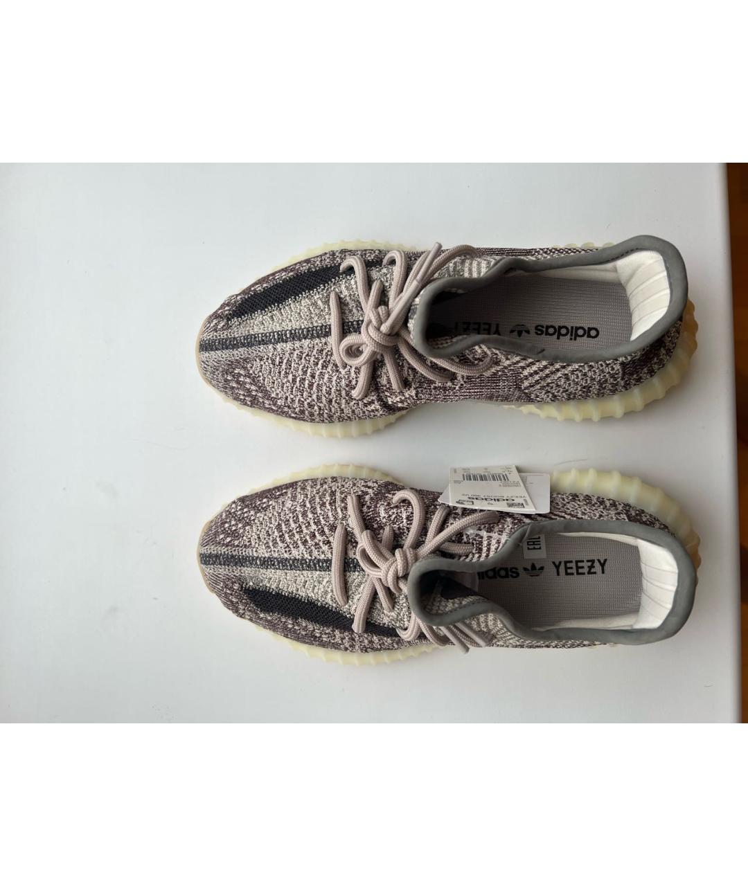 ADIDAS YEEZY Бежевые текстильные кроссовки, фото 3