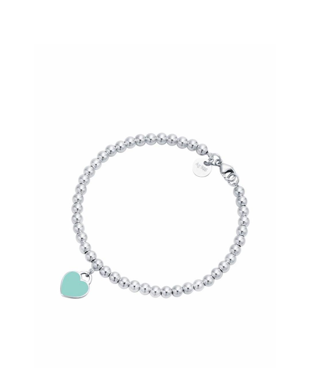 TIFFANY&CO Бирюзовый серебряный браслет, фото 8