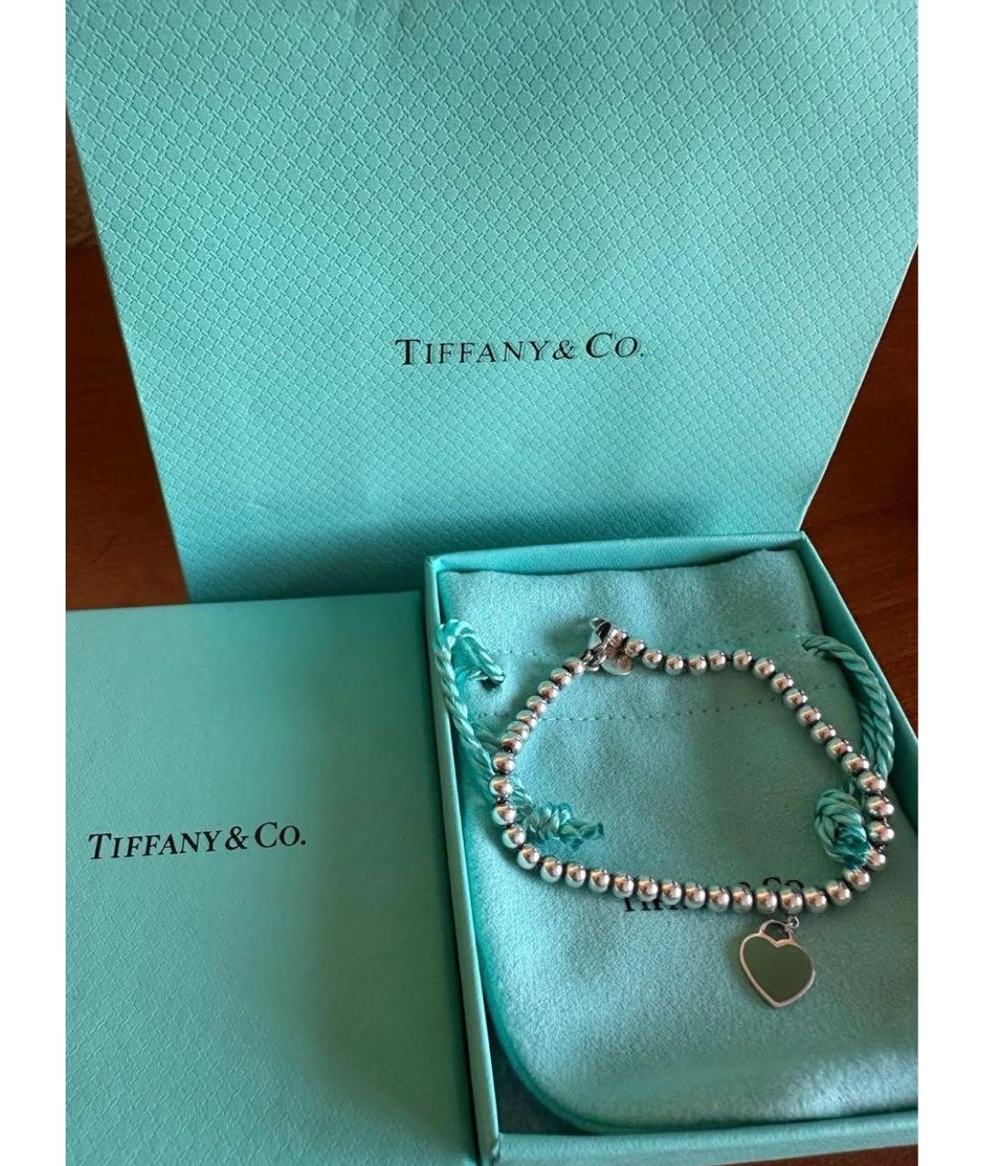 TIFFANY&CO Бирюзовый серебряный браслет, фото 2
