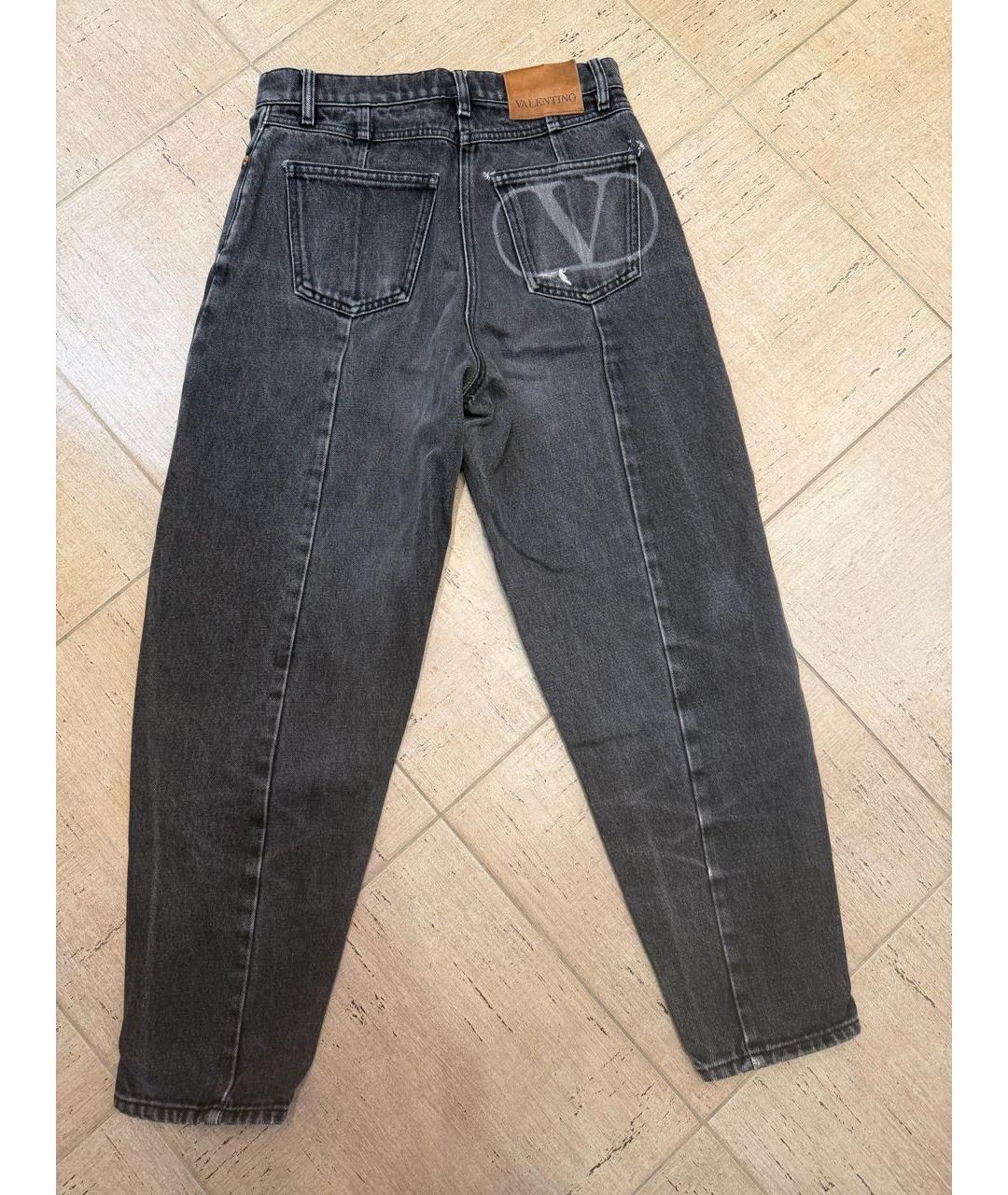 VALENTINO Серые хлопковые джинсы слим, фото 2