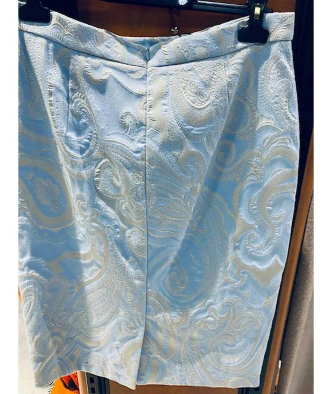 ESCADA Голубой вискозный костюм с юбками, фото 6