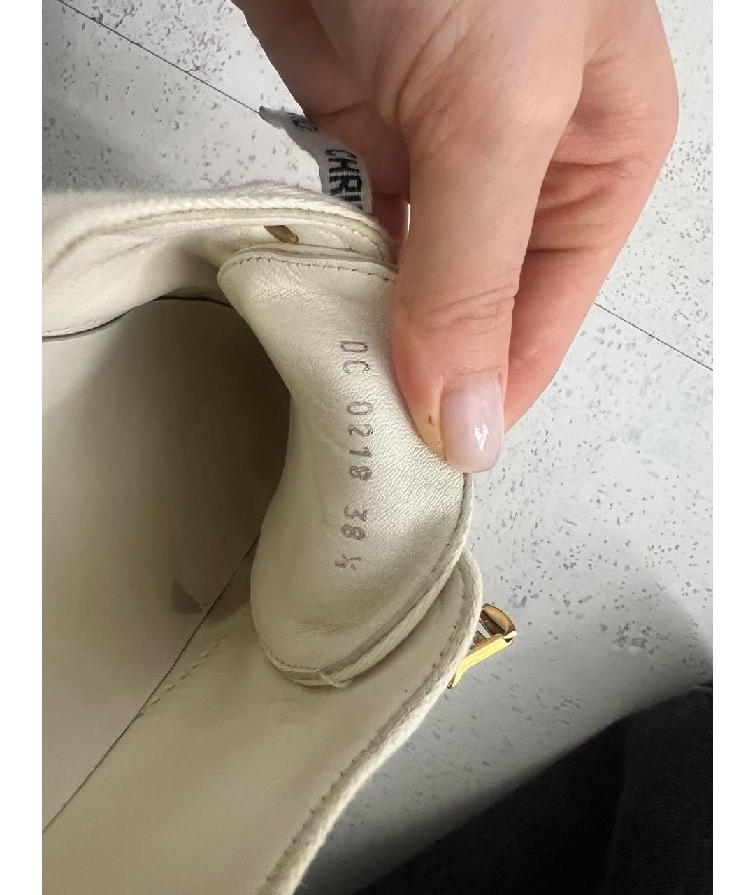 CHRISTIAN DIOR Белые текстильные кеды, фото 5