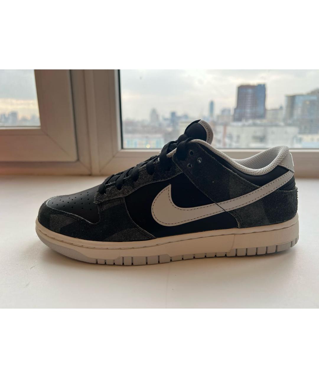 NIKE Серые кроссовки из искусственной кожи, фото 8