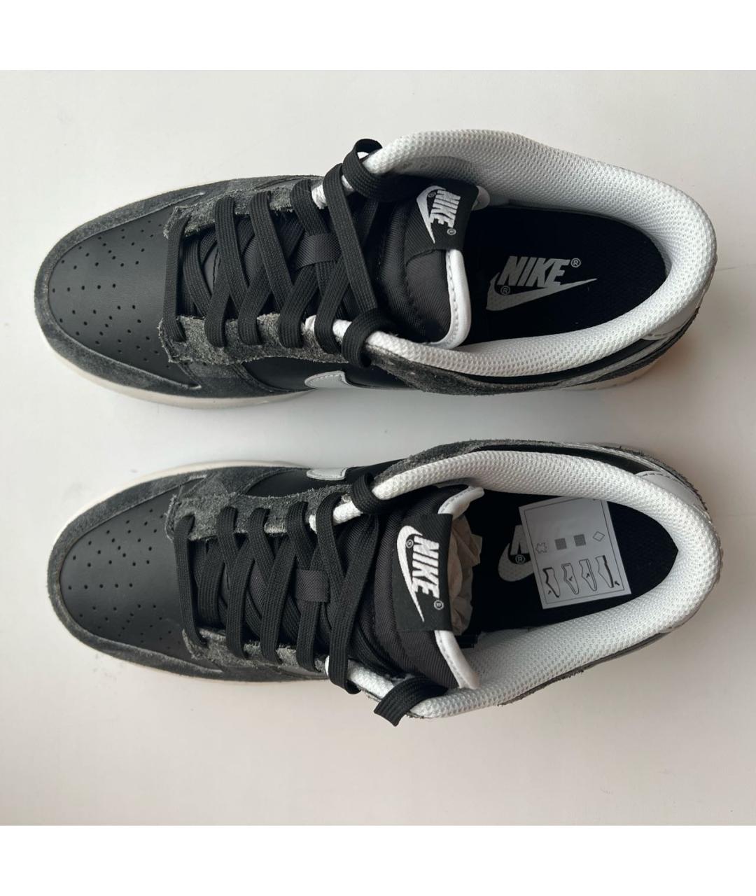 NIKE Серые кроссовки из искусственной кожи, фото 3