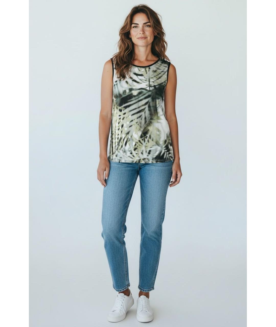 BARBARA BUI Салатовая вискозная майка, фото 3