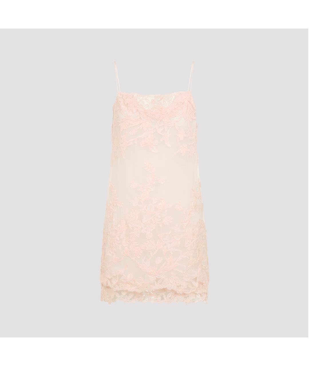 ERMANNO SCERVINO Коралловое шелковое коктейльное платье, фото 2