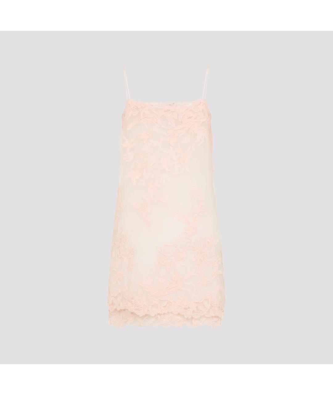 ERMANNO SCERVINO Коралловое шелковое коктейльное платье, фото 4