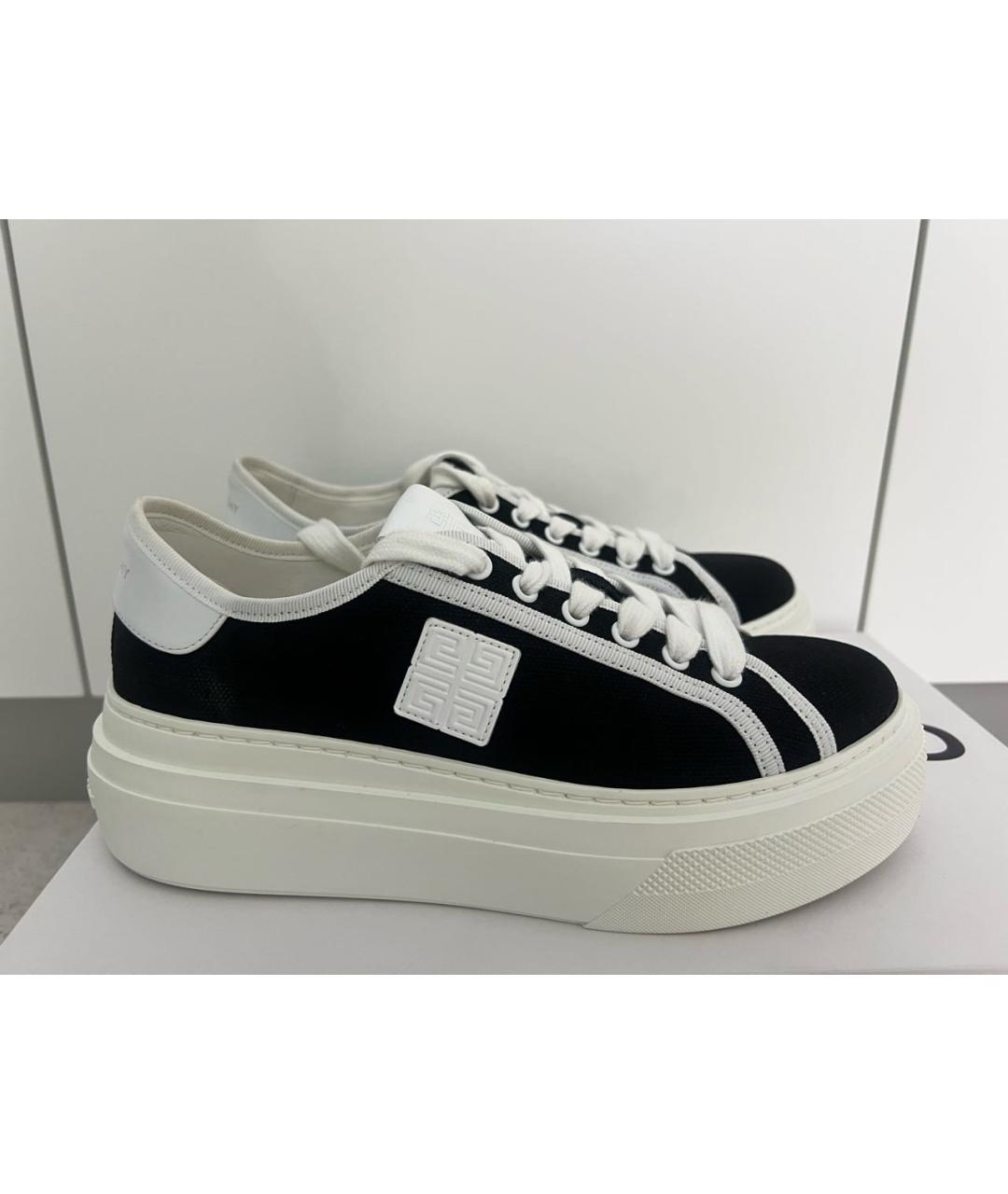 GIVENCHY Черные текстильные кеды, фото 9