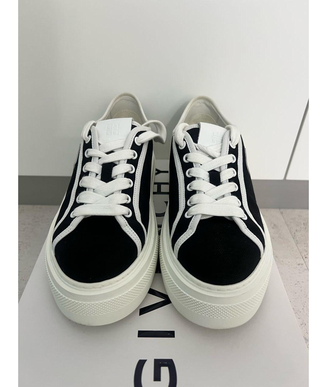 GIVENCHY Черные текстильные кеды, фото 2