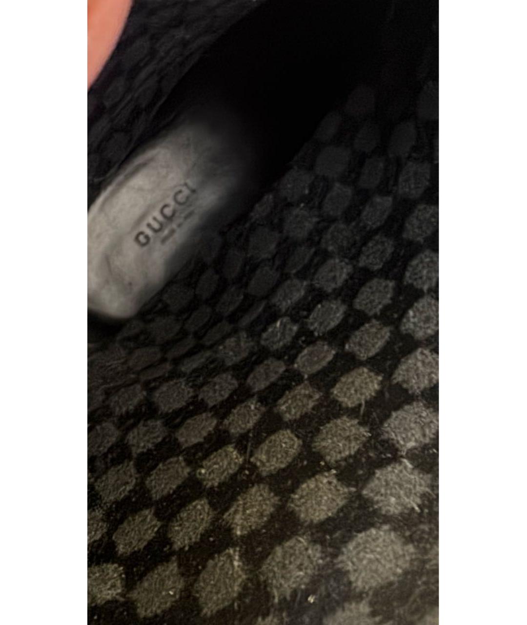 GUCCI Черные кожаные сапоги, фото 6