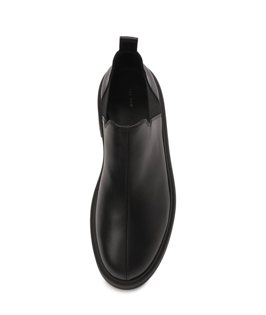 THE ROW Черные кожаные ботинки, фото 3