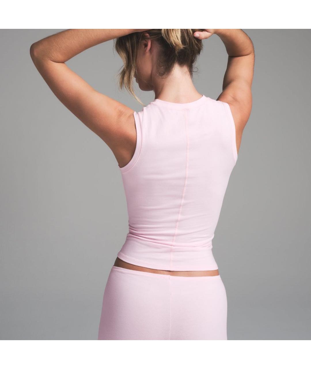 SKIMS Розовая майка, фото 3