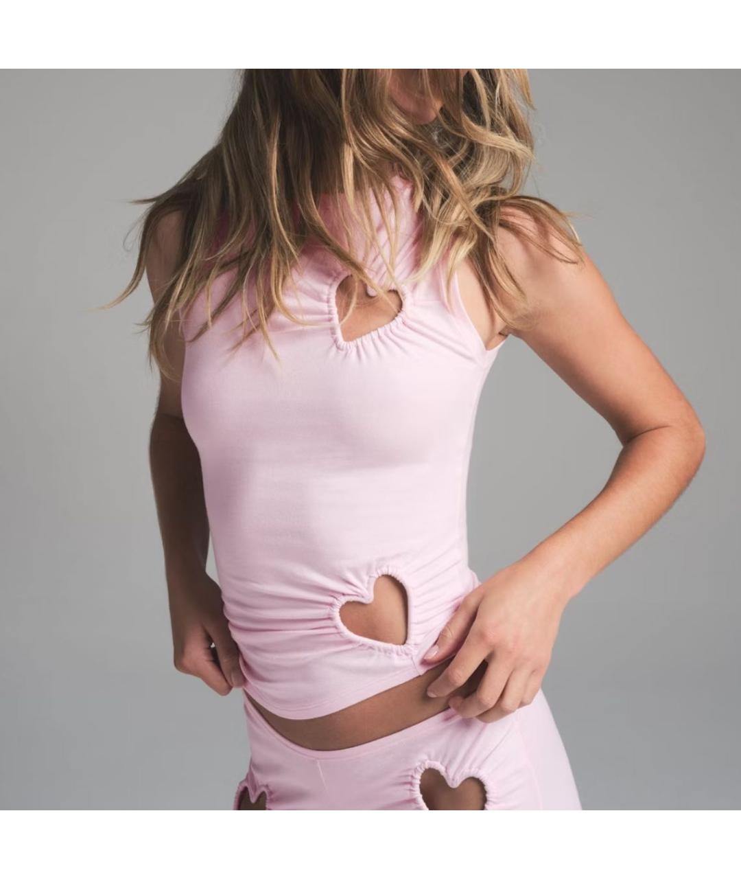 SKIMS Розовая майка, фото 4