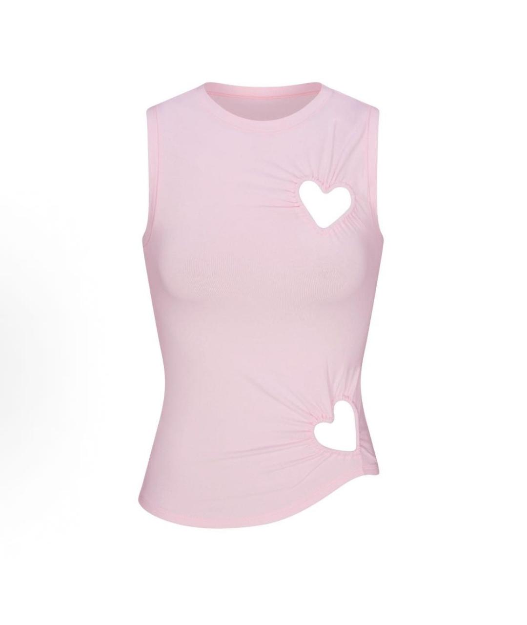 SKIMS Розовая майка, фото 8