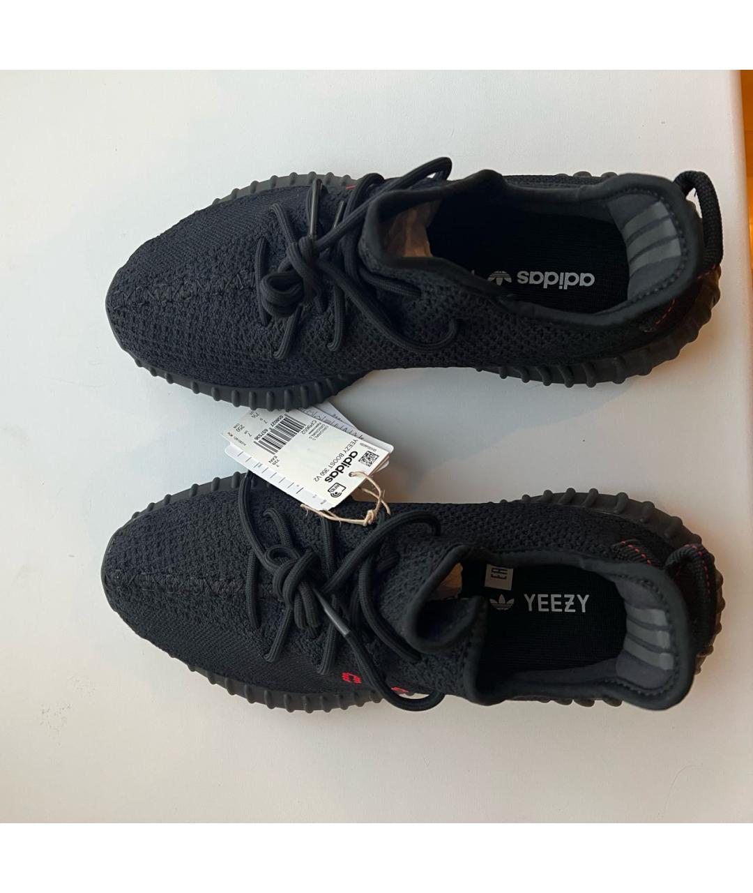 ADIDAS YEEZY Черные синтетические кроссовки, фото 3