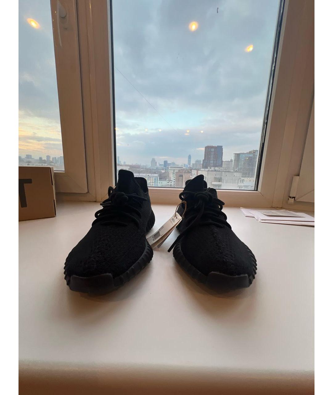 ADIDAS YEEZY Черные синтетические кроссовки, фото 2