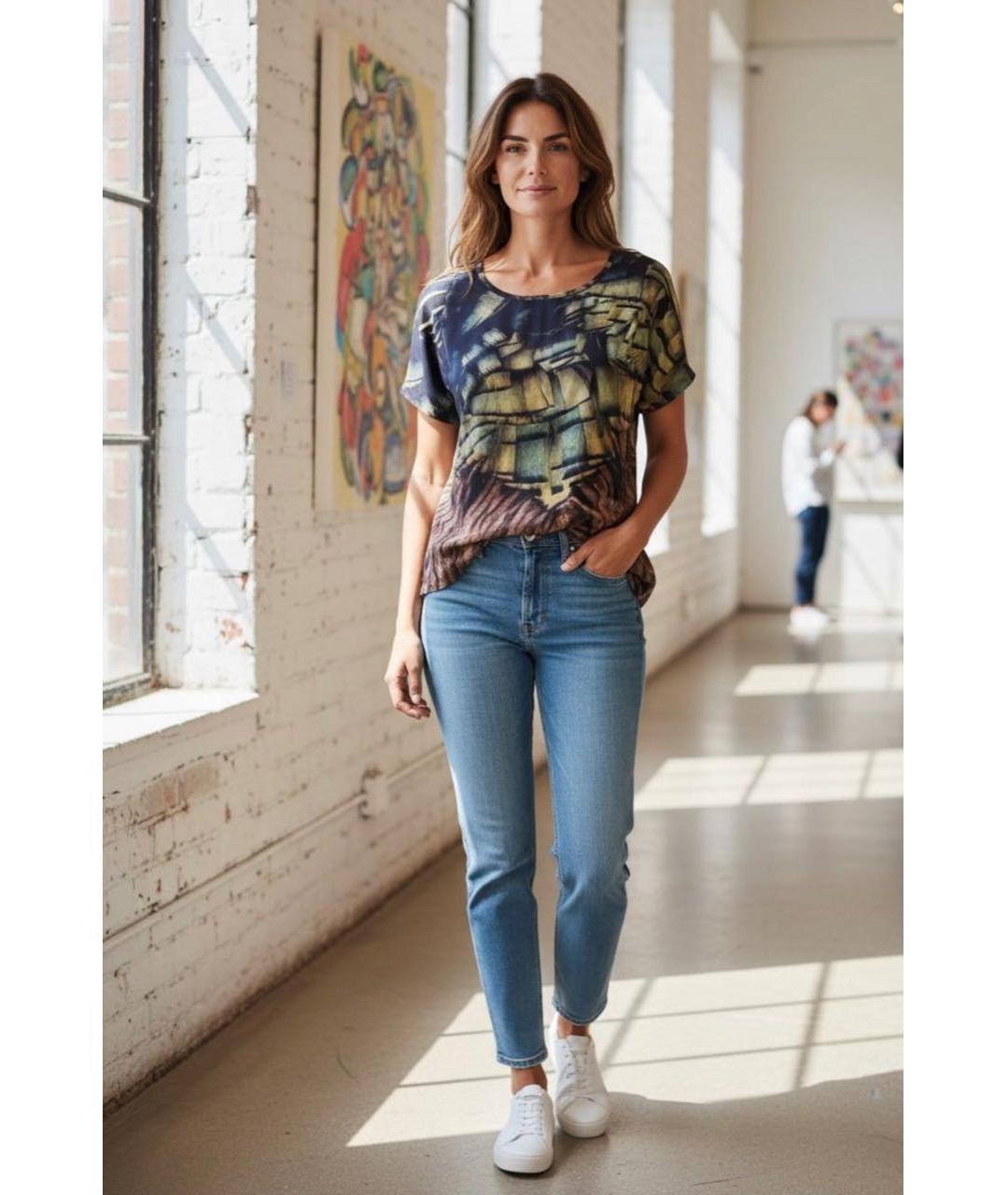 BARBARA BUI Мульти шелковая блузы, фото 5