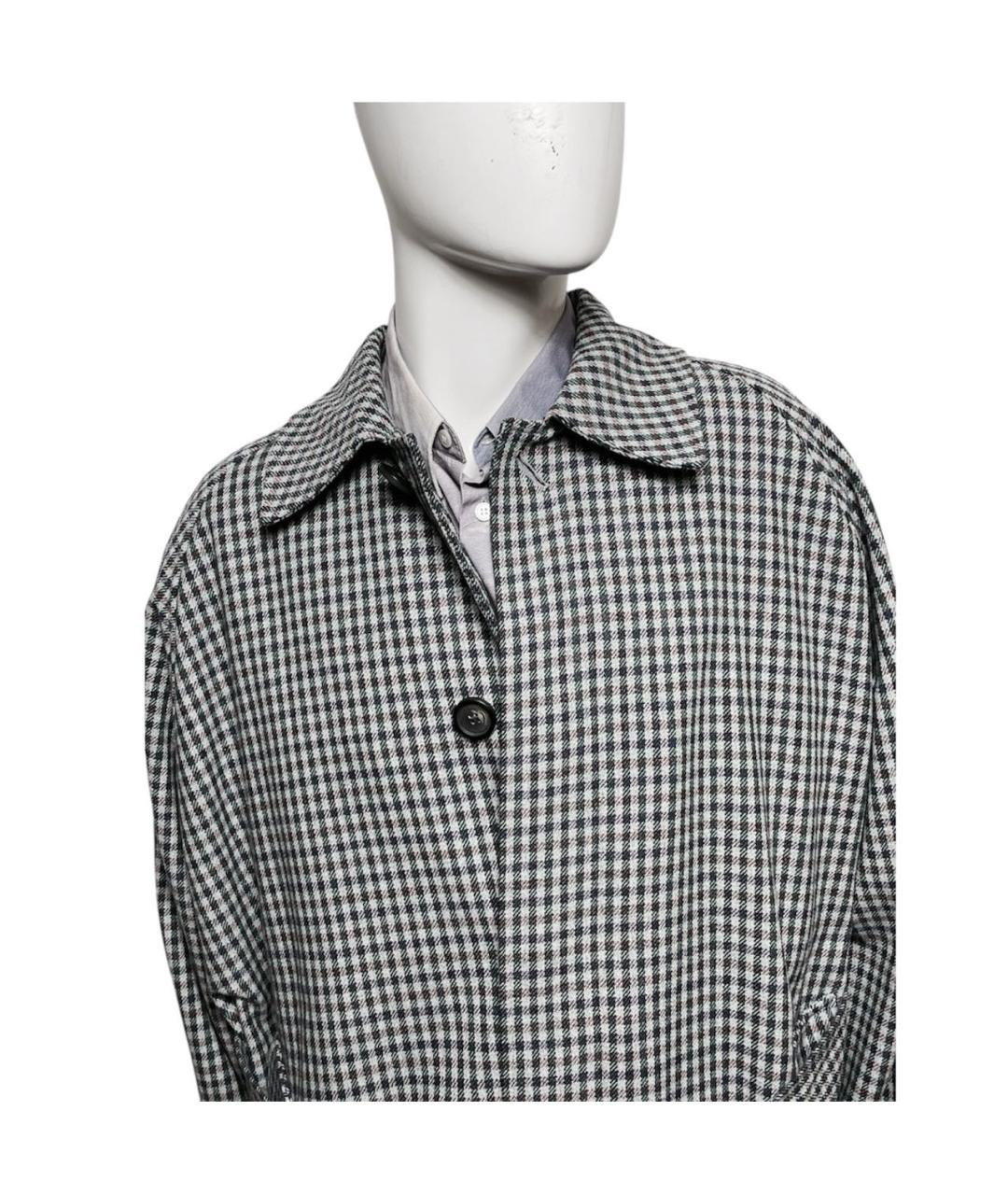 ACNE STUDIOS Серое шерстяное пальто, фото 4