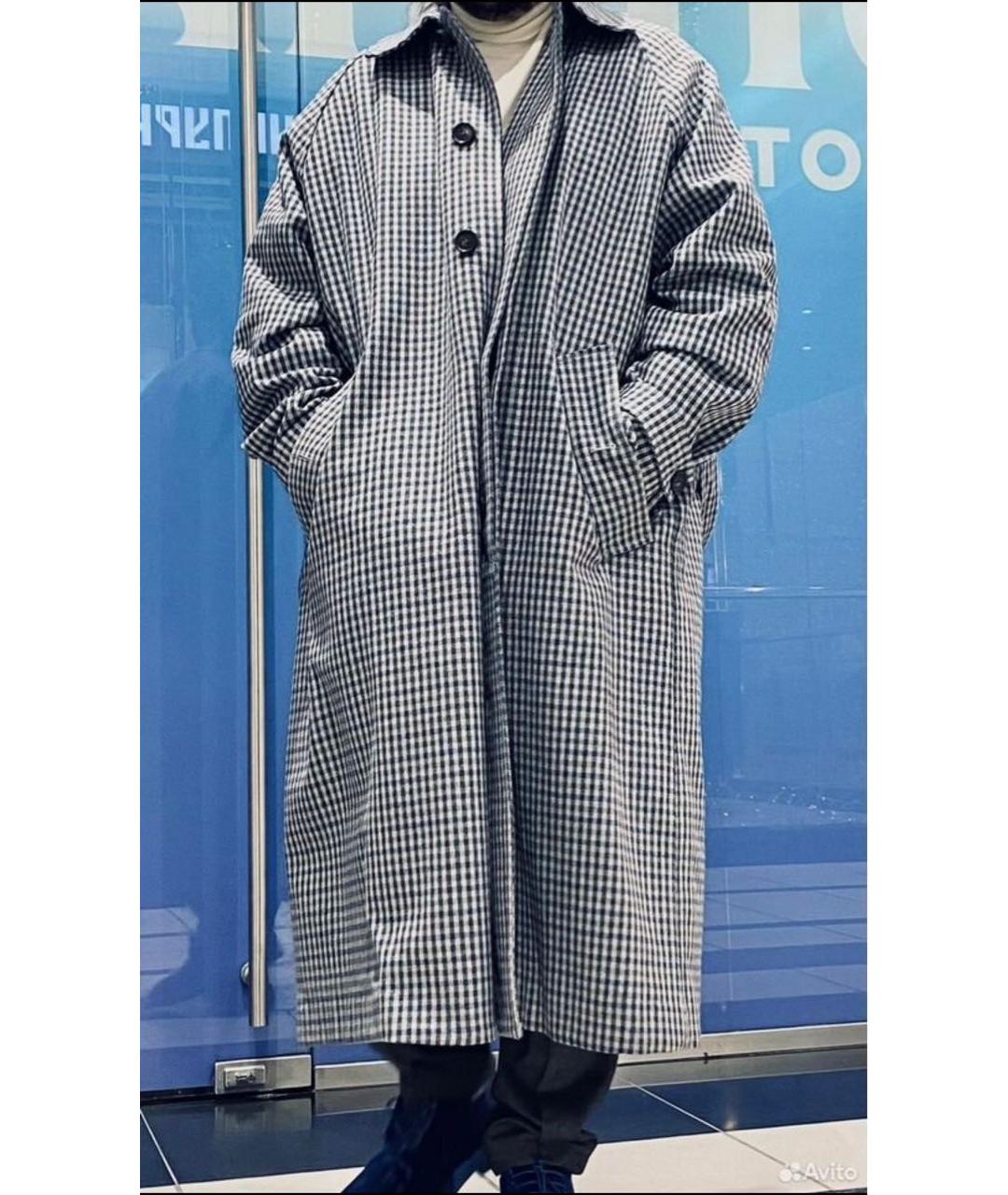 ACNE STUDIOS Серое шерстяное пальто, фото 6