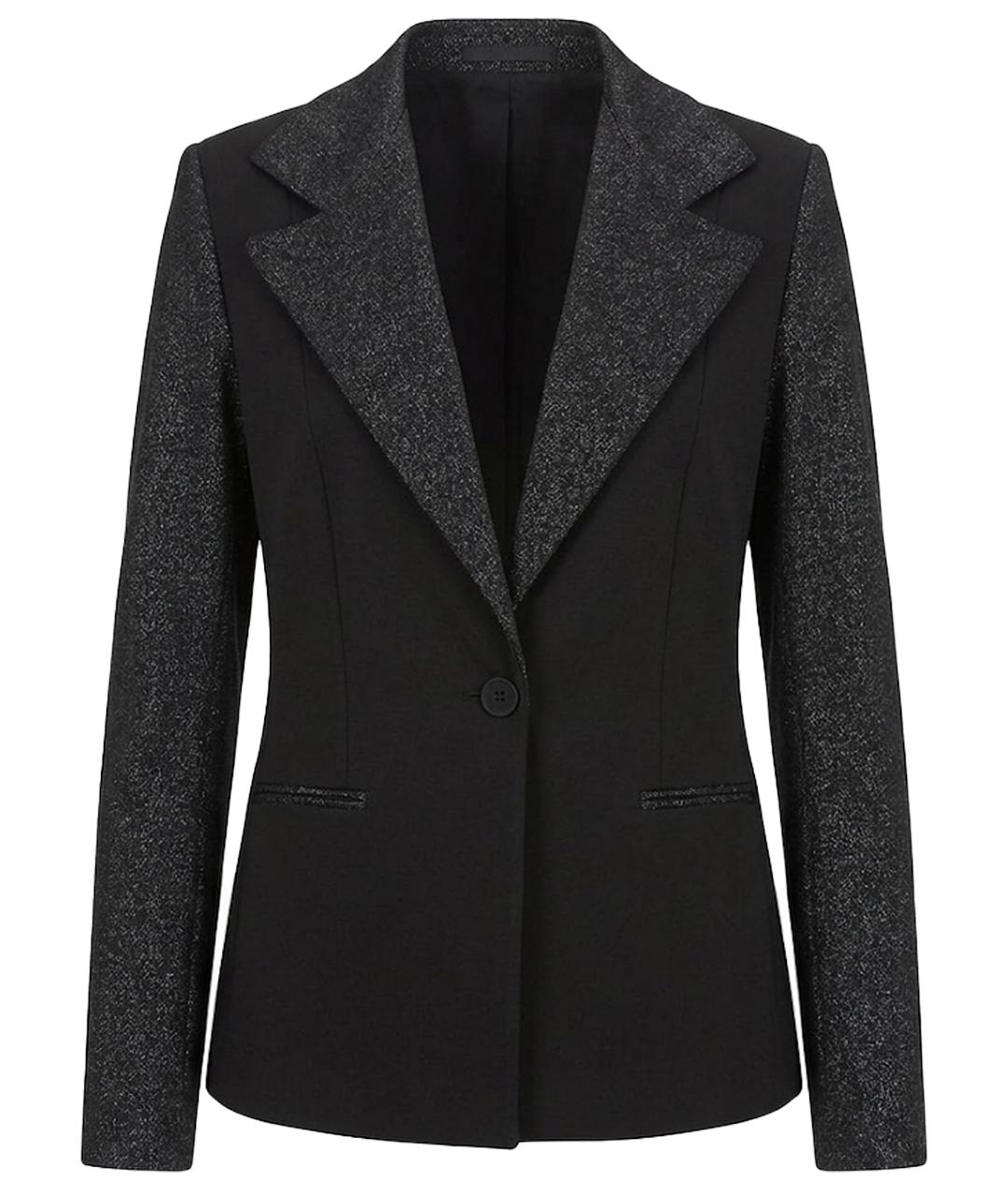 KARL LAGERFELD Черный вискозный жакет/пиджак, фото 1