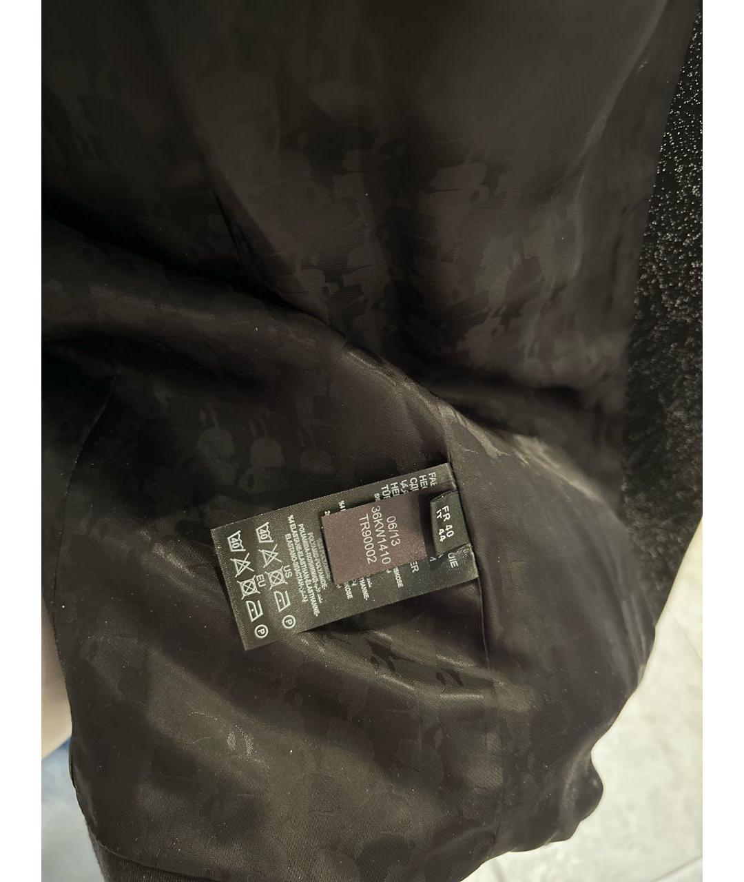 KARL LAGERFELD Черный вискозный жакет/пиджак, фото 3