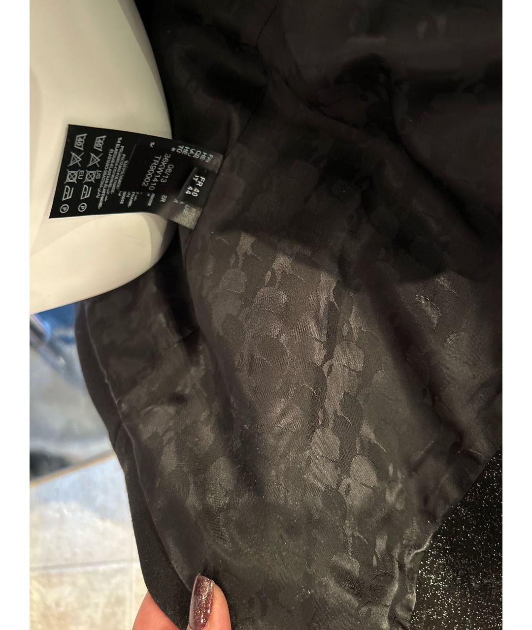 KARL LAGERFELD Черный вискозный жакет/пиджак, фото 5