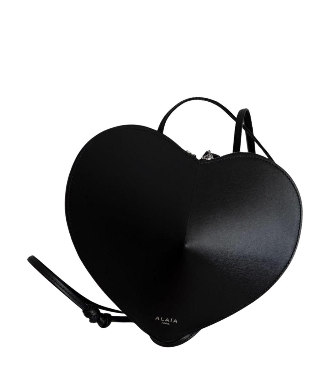 ALAIA Черная кожаная сумка через плечо, фото 1