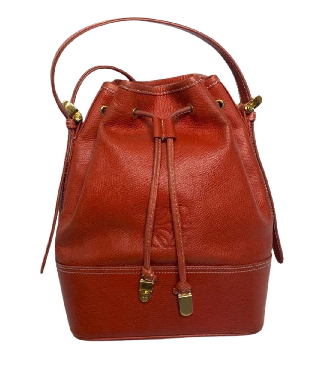 LOEWE Красная кожаная сумка тоут, фото 1