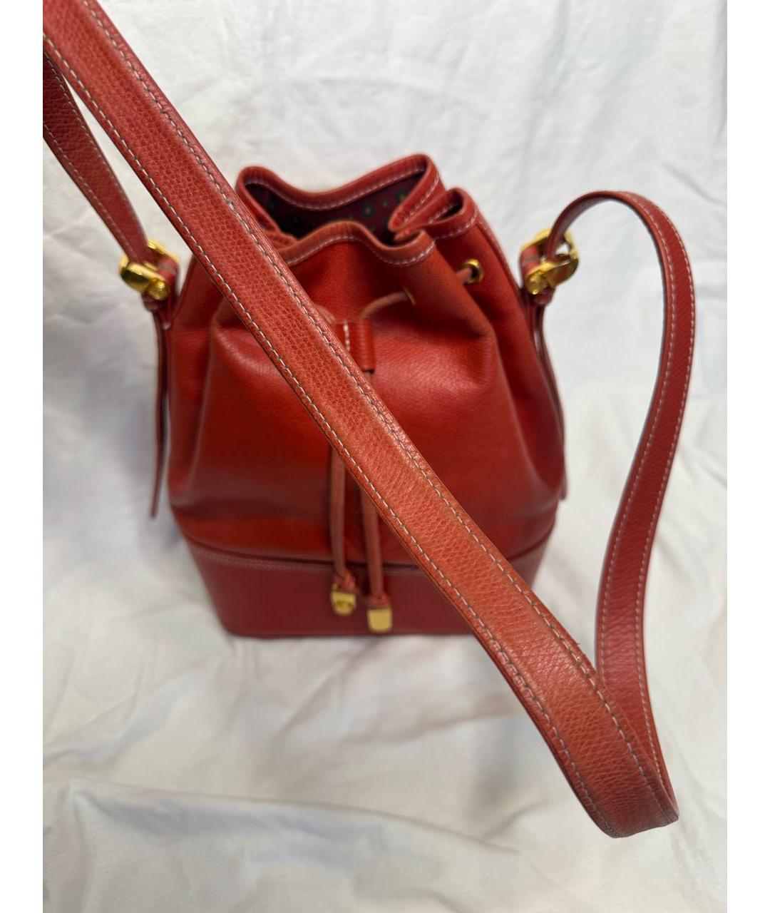 LOEWE Красная кожаная сумка тоут, фото 3