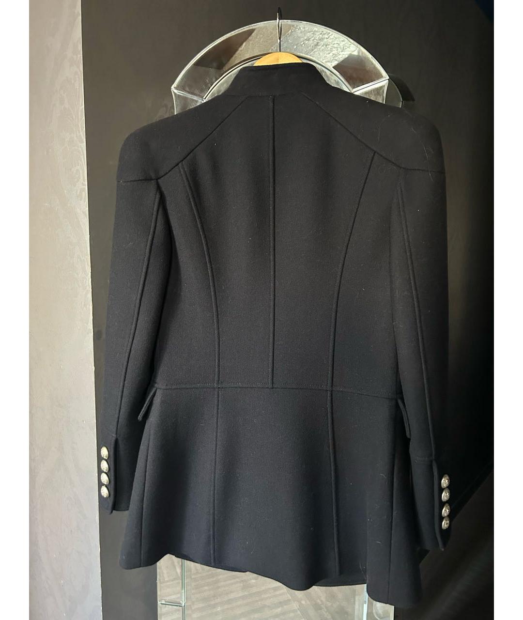 PIERRE BALMAIN Темно-синее шерстяное пальто, фото 2