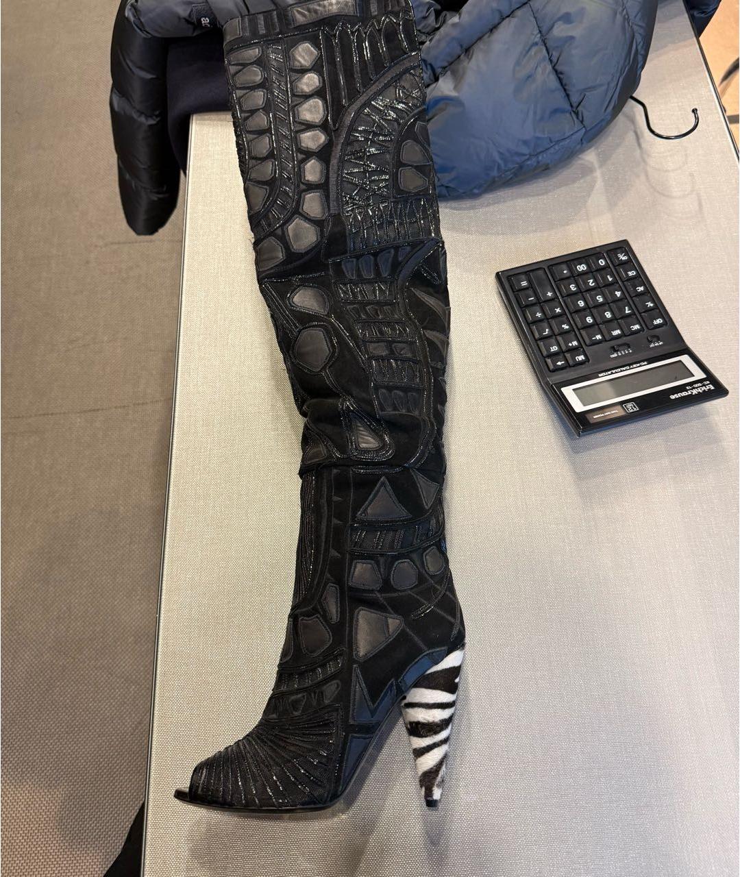 TOM FORD Черные ботфорты, фото 2