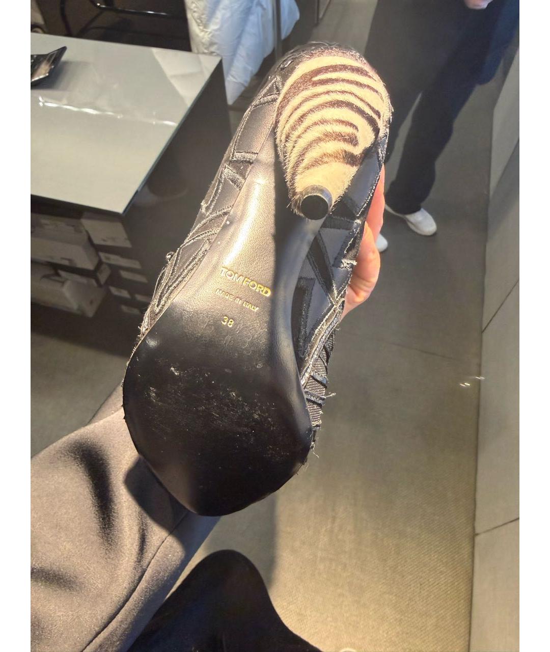 TOM FORD Черные ботфорты, фото 3