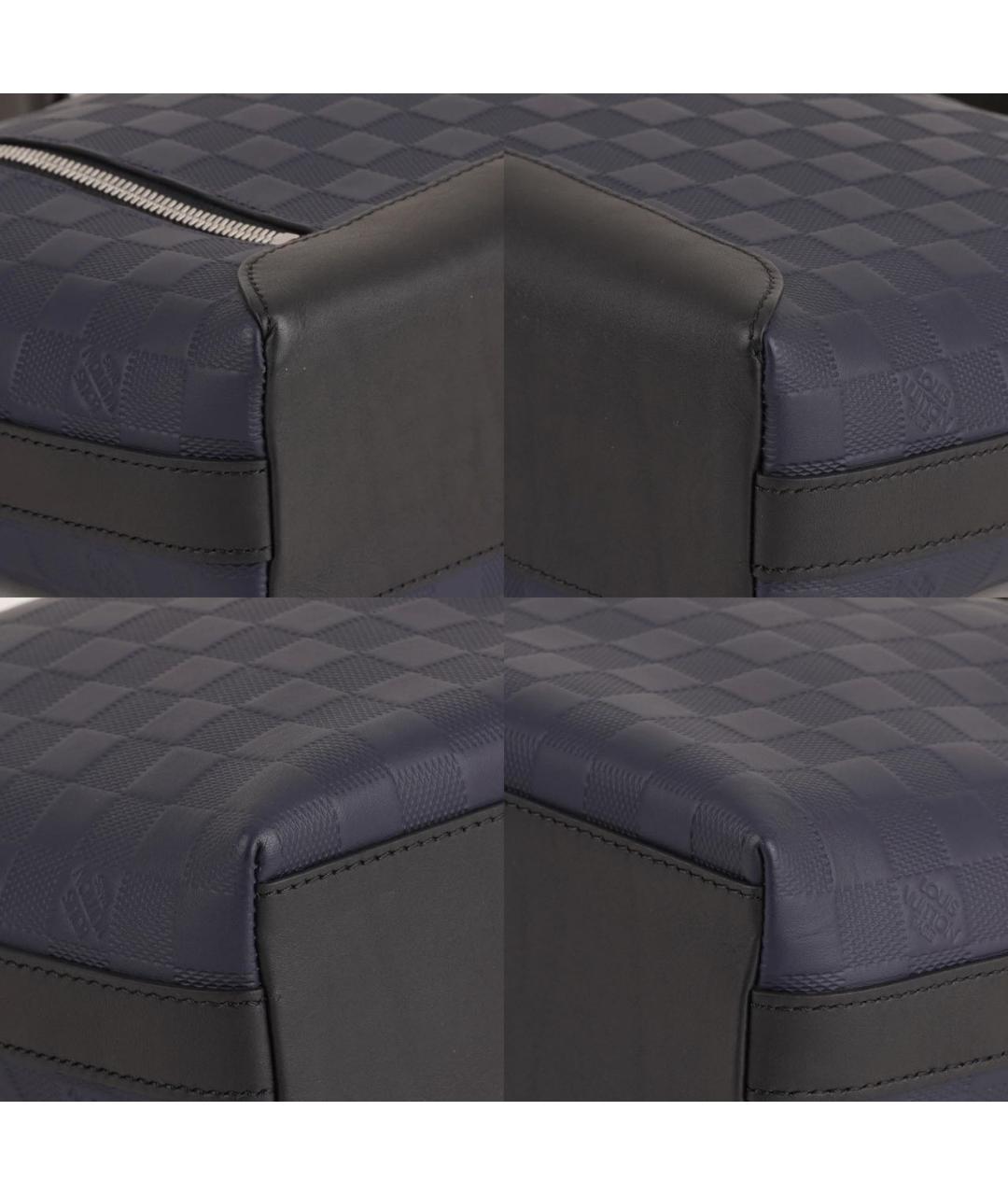 LOUIS VUITTON Темно-синяя кожаная сумка на плечо, фото 8