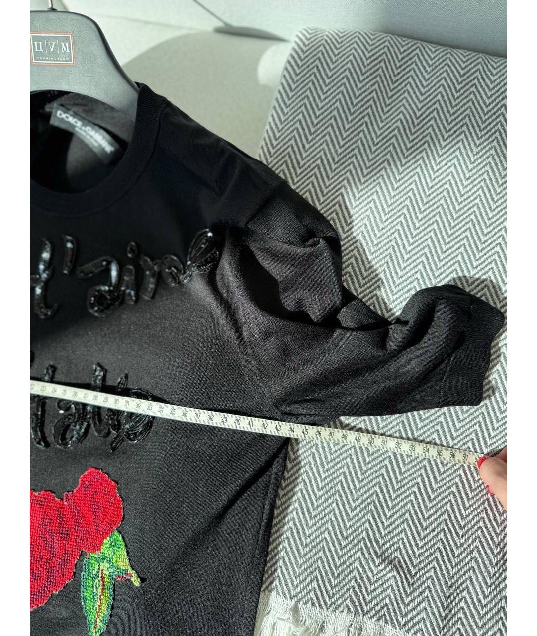 DOLCE&GABBANA Черная футболка, фото 6