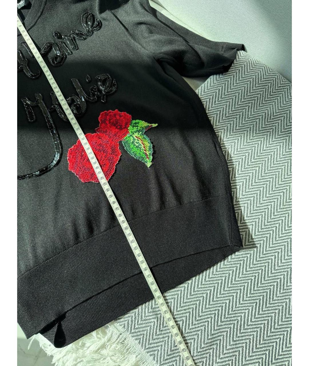 DOLCE&GABBANA Черная футболка, фото 7